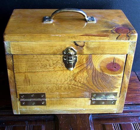 wooden vintage tackle fishing boxes